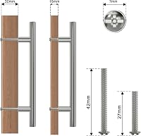 AwmnSrman Konyhai Fogantyú Szett - 15 db Rozsdamentes Acél Szekrényfogantyú, 128 mm, Ezüst, Modern Megjelenés Konyhaszekrényekhez, Fiókokhoz 5