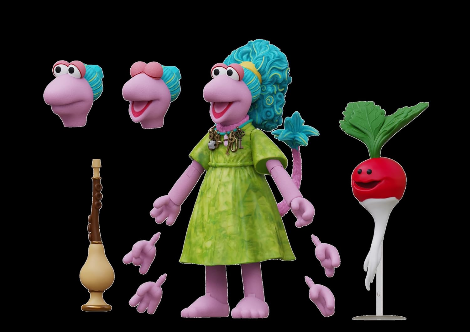 Boss Fight Studio Fraggle Rock Mokey Premium Collectible Action Figure - Highly Articulated Collectible and Customizable Figurine with Interchangeable Parts and Accessories - 1:12 Scale