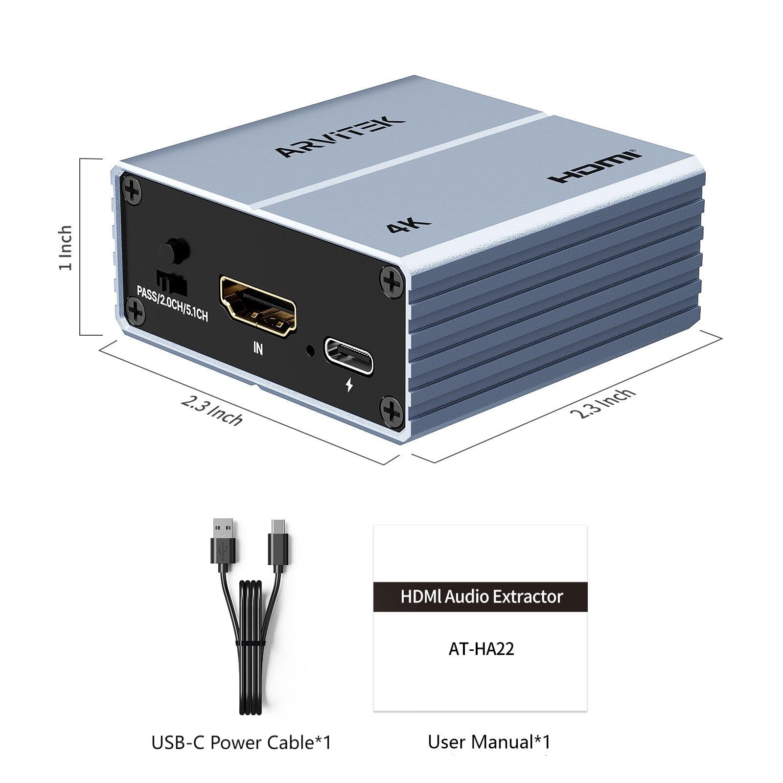 HDMI ARC Audio Extractor 4K @ 60Hz