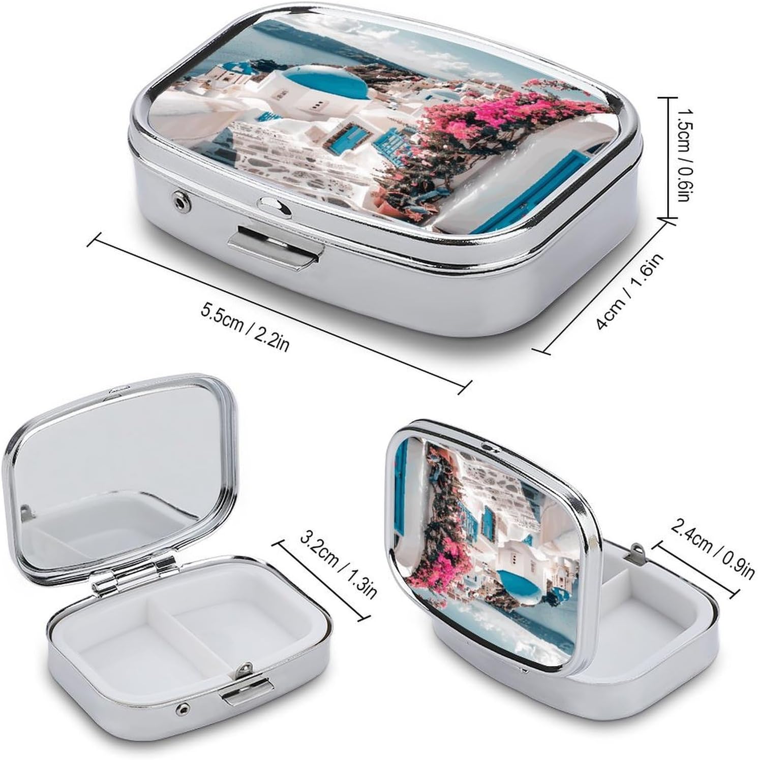 Island Sea View Travel Pill Organizer Pill Case image 2