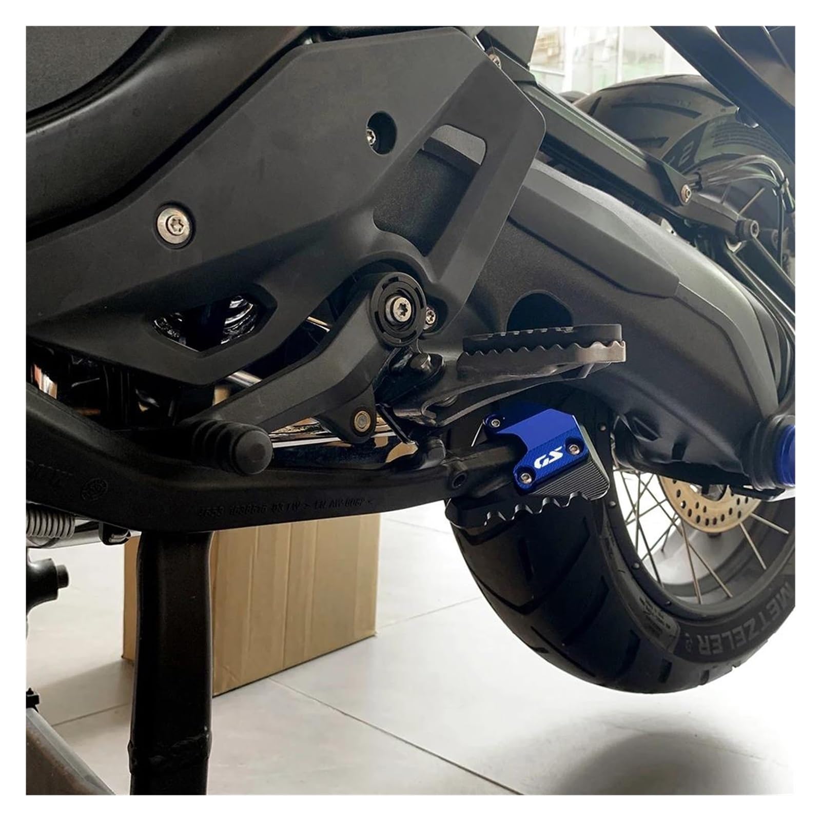 Per BMW R1300GS ADVENTURE 2024-2026 R 1300 GS ADV Moto Cavalletto Laterale Estensione Piastra Di Supporto Gs1300 1300 Gsa Accessori(Black,1)