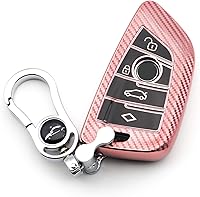 Vista 10 de Funda protectora de goma de silicona suave con textura de fibra de carbono para BMW Serie 2 3 5 6 7 Series GT5 M4 M5 X1 X2 X3 X5 X5M X6 X6M X7