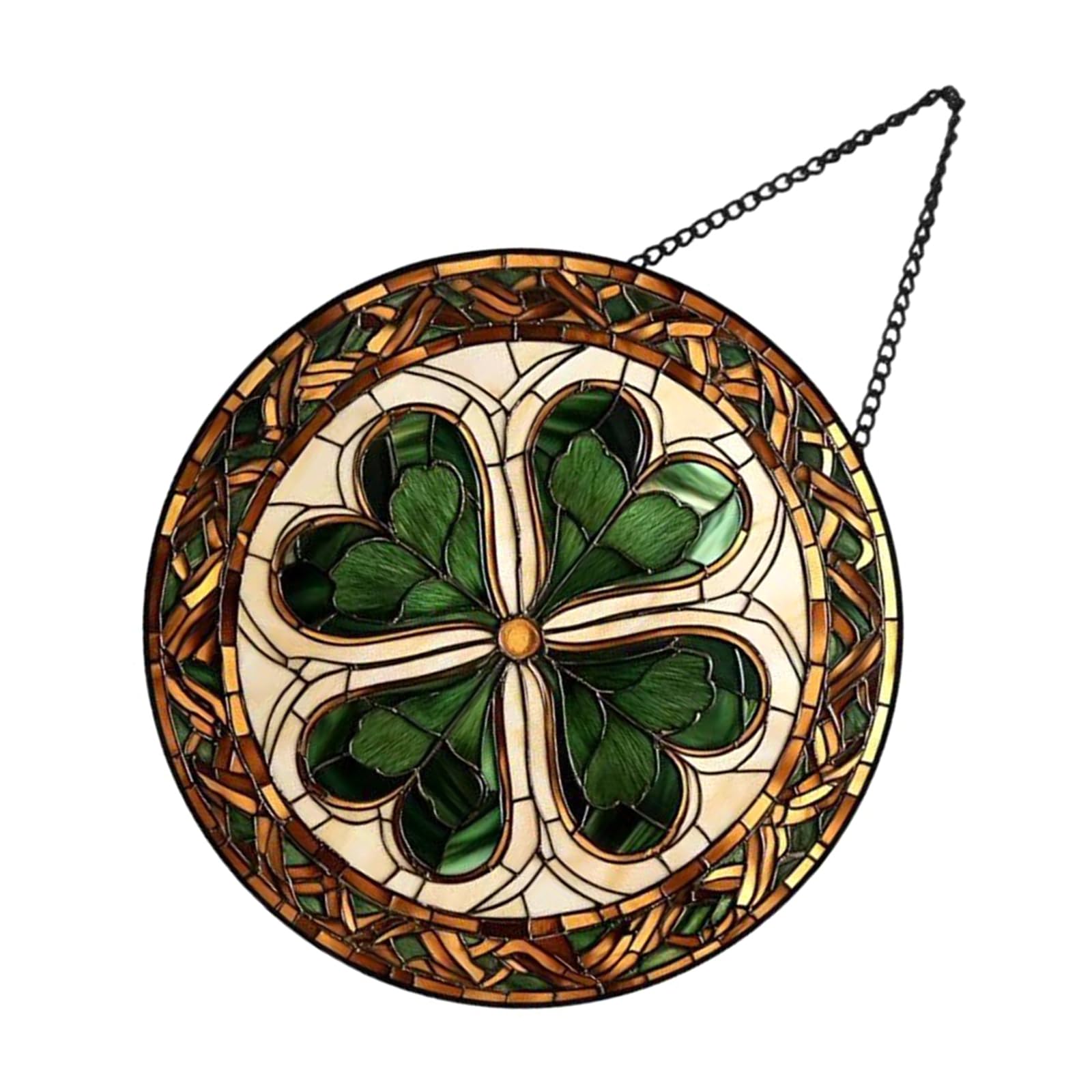 Acchiappasole 3D imitazione cartello da appendere alla parete ornamento a quattro aghi Trifolium Sun Receiver