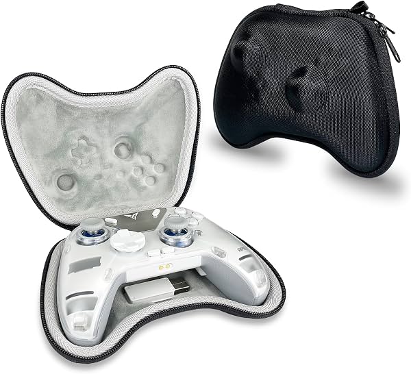 Estuche de transporte Tiswell compatible con controladores de juego Flydigi Vader 5 Pro/Apex 5/4, carcasa rígida para PC inalámbrico, funda protectora de almacenamiento para viajes, bolsa de transporte, negro