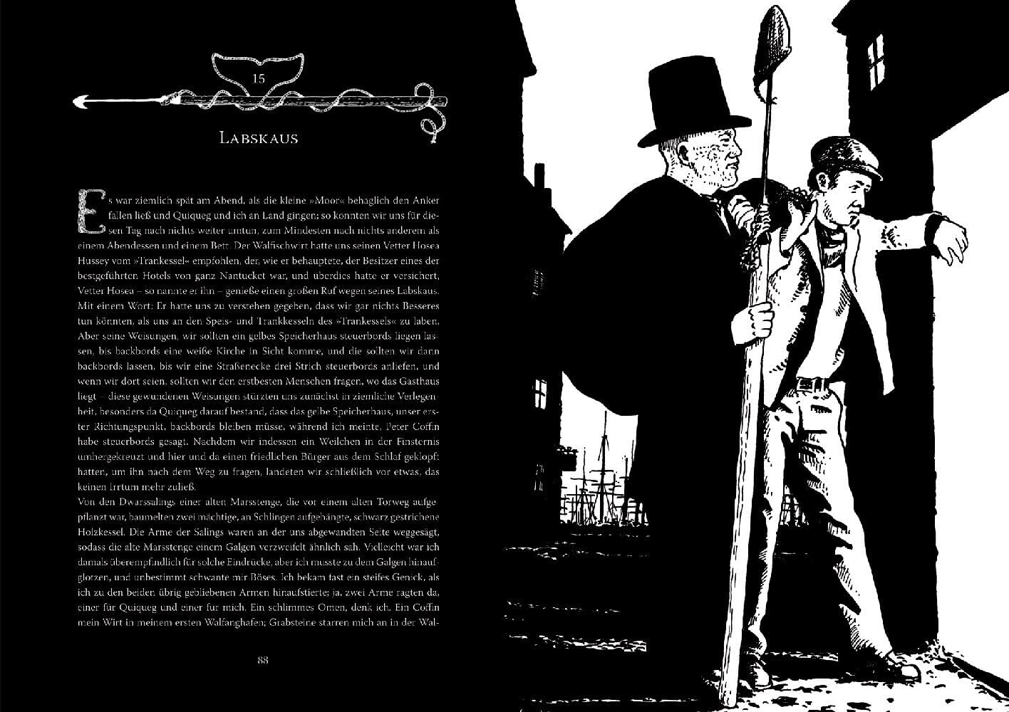 Moby Dick: oder Der Wal: Abenteuer-Klassiker mit 10 aufwendig gestalteten Extras. Durchgehend handillustriert, mit Leseband (Große Schmuckausgabe)