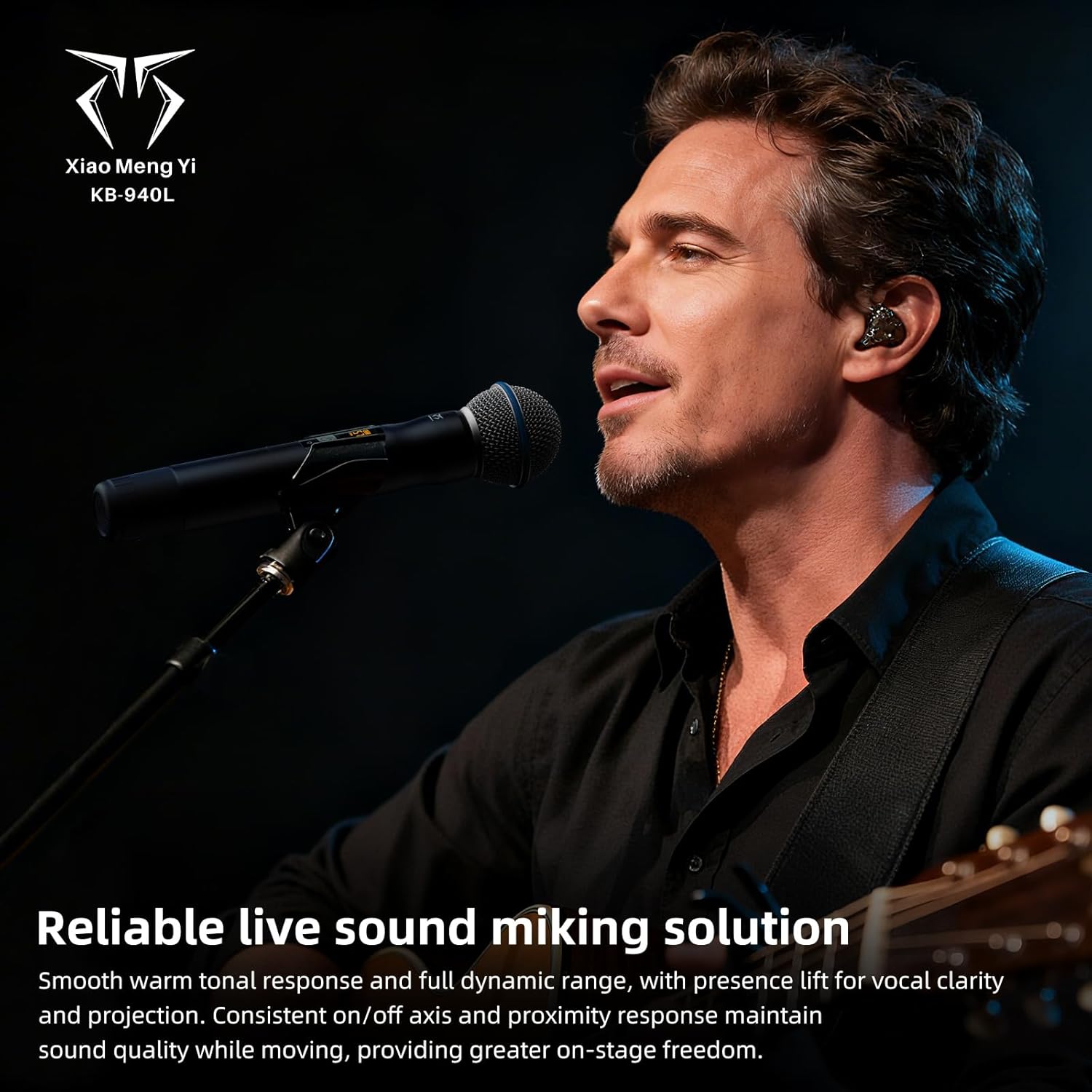 4-Channel Wireless Microphone System, 4 Handheld Dynamic Mic, 200 UHF Frequencies, Auto Scan, 400ft Long Range, Suitable for Singing, Karaoke, Wedding, Performance - Image 8