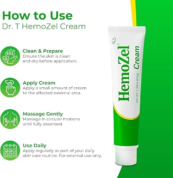 Dr. T HemoZel Cream, Skin Restoration Formula, 1.38 oz (2 pack)