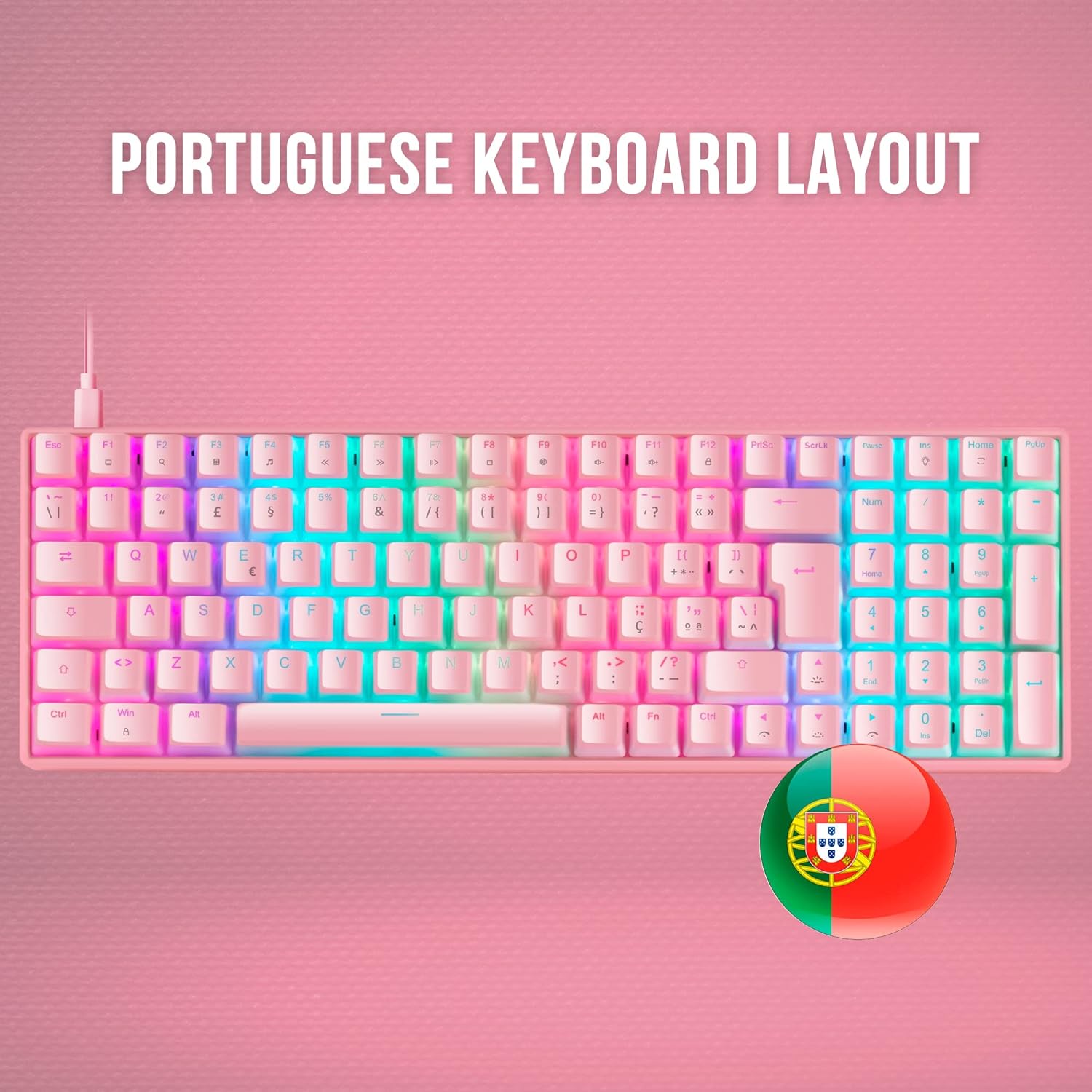 Mars Gaming MKULTRA Portuguese Keyboard Layout