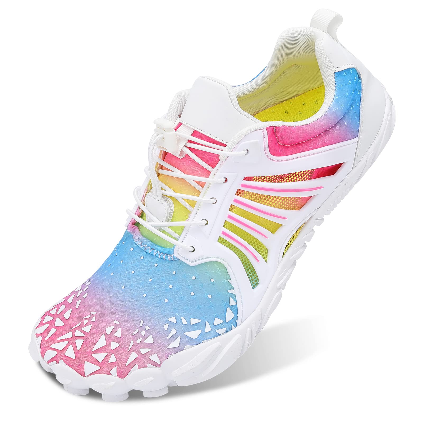 Scurtain Unisex Mens Womens Athletic Hiking Water Shoes Quick Dry Barefoot Aqua Shoes Swim Shoes Beach Shoes with Drainage