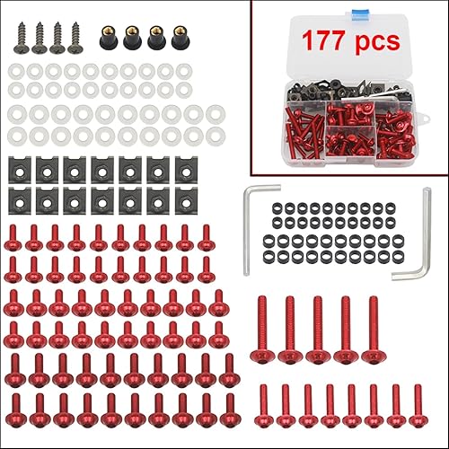 Miniatura 4 de Kits de carrocería para Yamaha YZF R6 R3 R1 R15 V3 R25 Y15zr Fz6 Fz1 Xj6 Fz 1 Fz8 Fz16 Fz25 Fz 8 Fz 16 Fz 25 Kit de pernos de carenado de