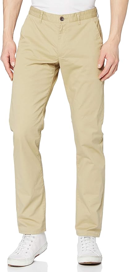 Farah ELM Chino Organic Twill Pantalones, La Verdadera Armada, Talla única Para Hombre