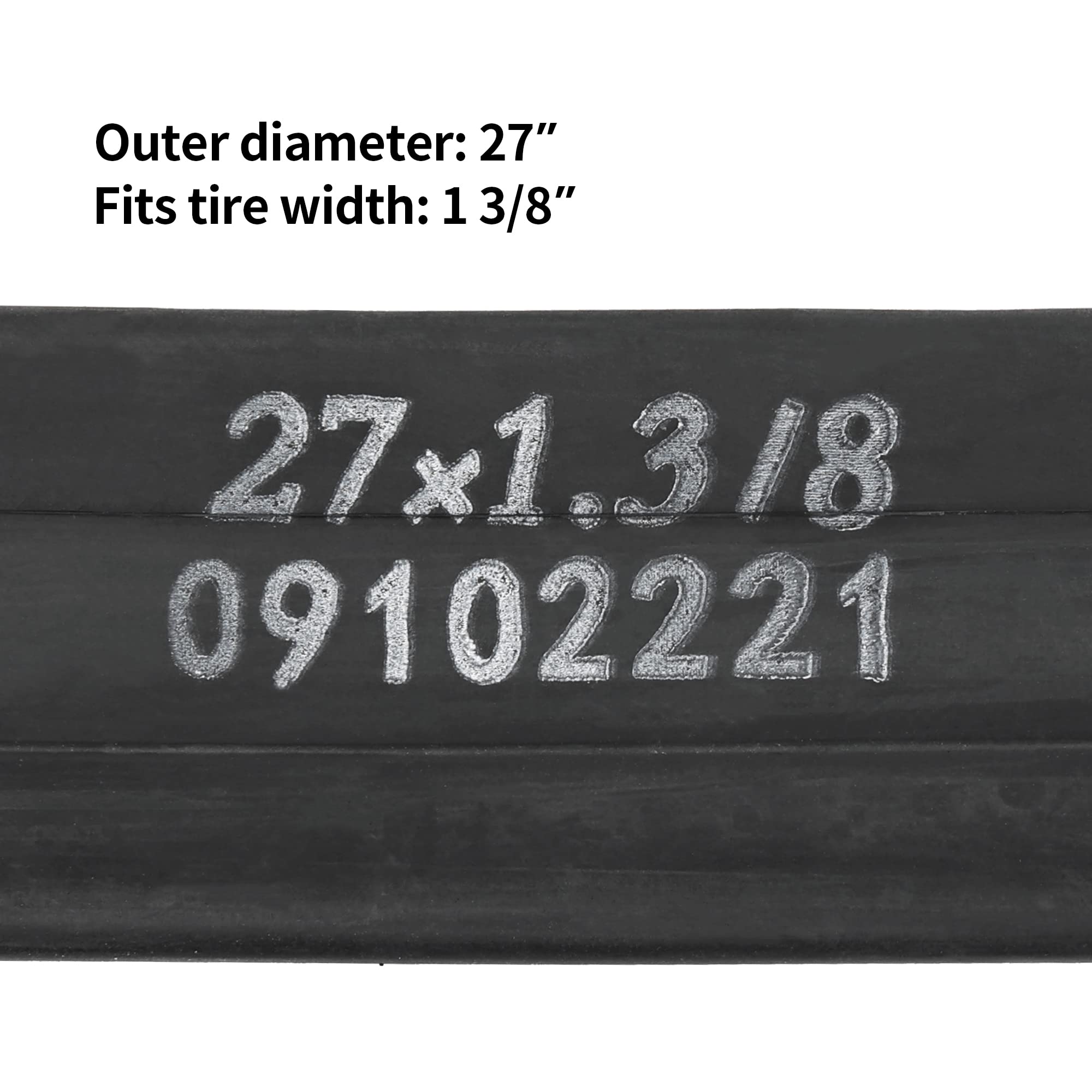 RUTU 2 Pack - 27 x 1 3/8 Bike Tire Tubes(700 x 35-40 Tube),27 x 1.3/8 Inner Tube with 32mm Schrader Valve and Installation Accessories - Premium Heavy Butyl Inner Tube