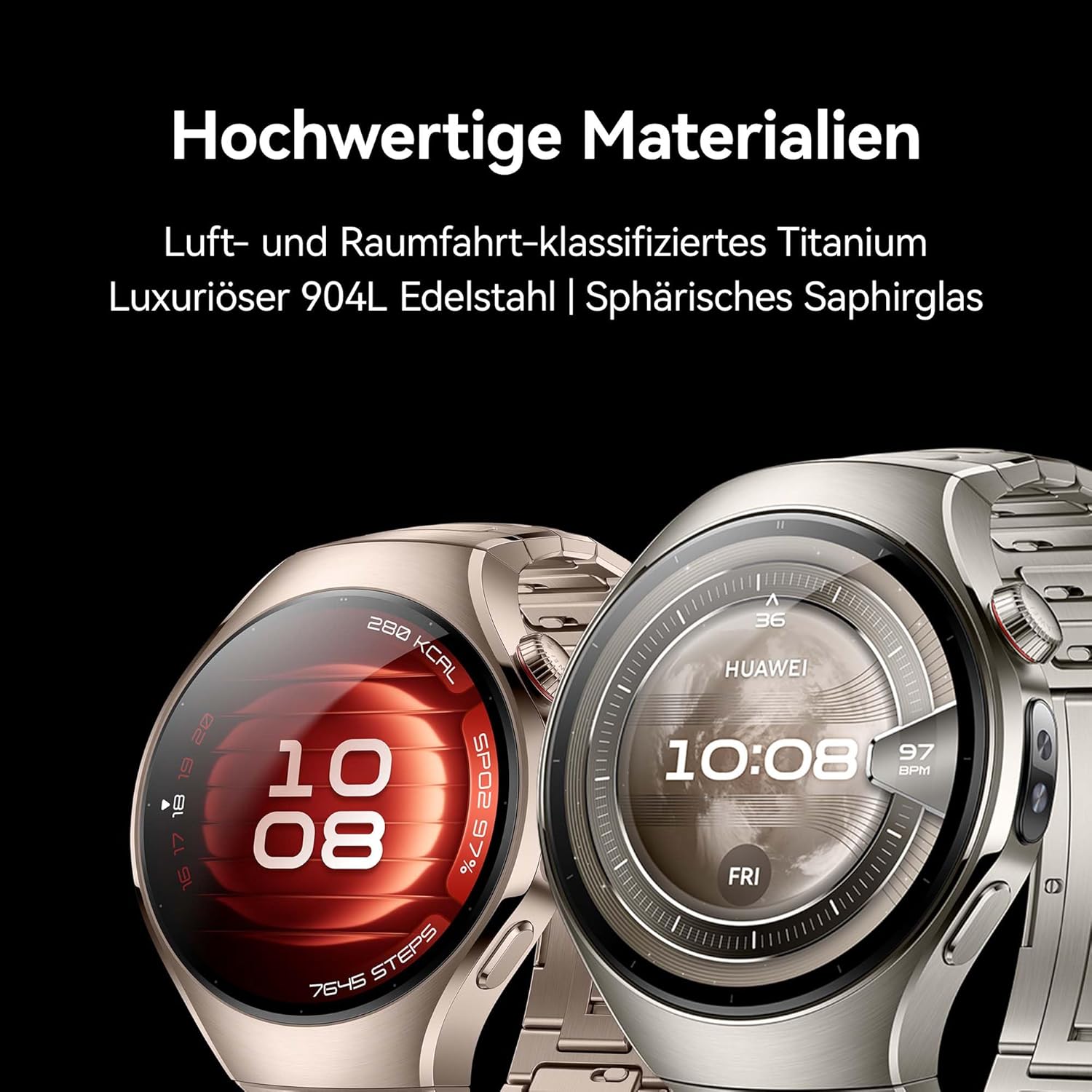 HUAWEI Watch 5 Smartwatch+Sound Joy 2, Health Glance, 5ATM Wasserdicht, GPS, SpO2 an der Fingerspitze, Kompatibel mit Android™ & iOS, Saphirglas, 30 Monate Garantie, 46mm, Silber - Image 4