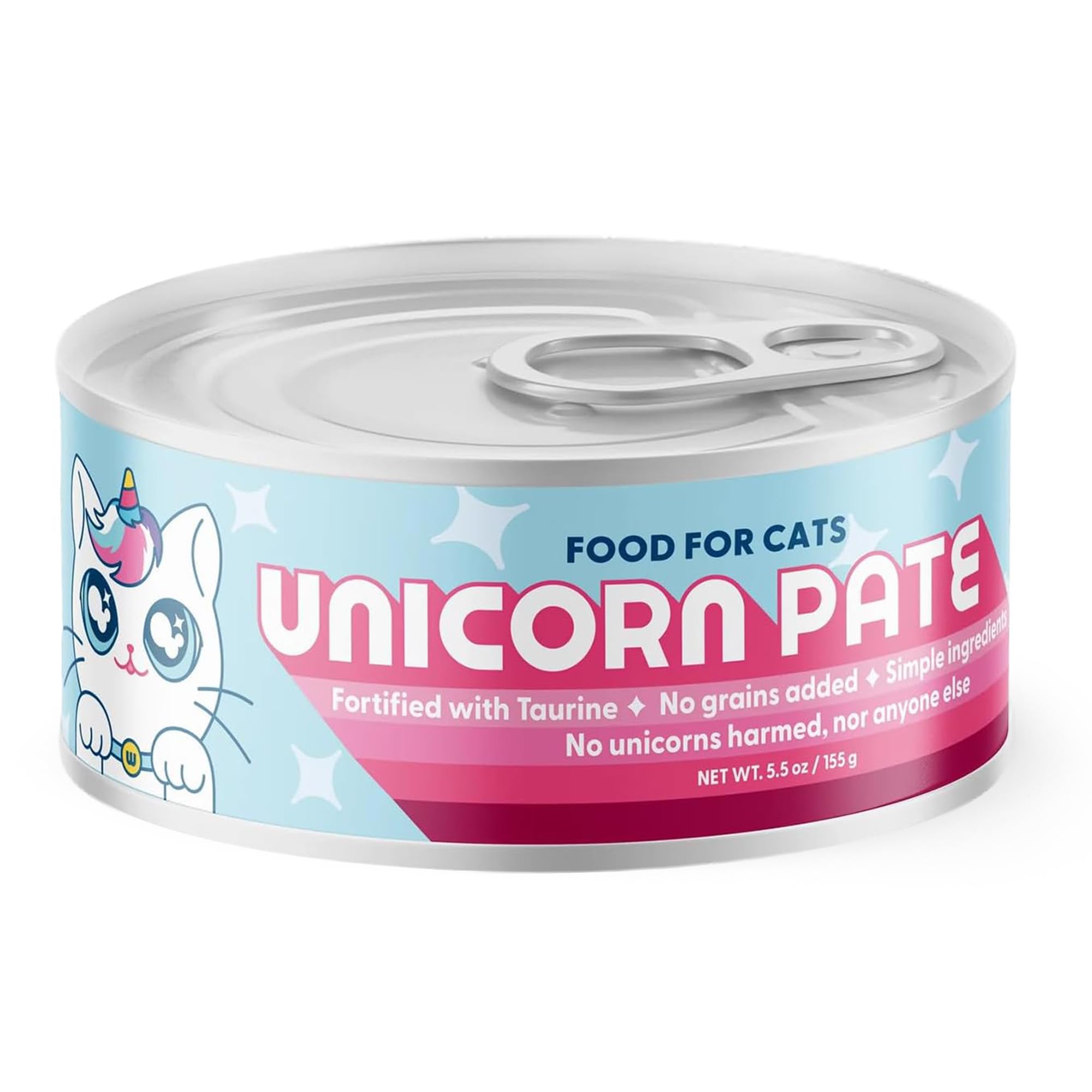 Wild Earth Vegan Wet Cat Food – Grain Free Taurine Fortified | Digestive Support, Allergen-Free, Veterinarian-Developed | Plant-Based High-Protein Formula, 12 Cans of Unicorn Pate 5.5 oz