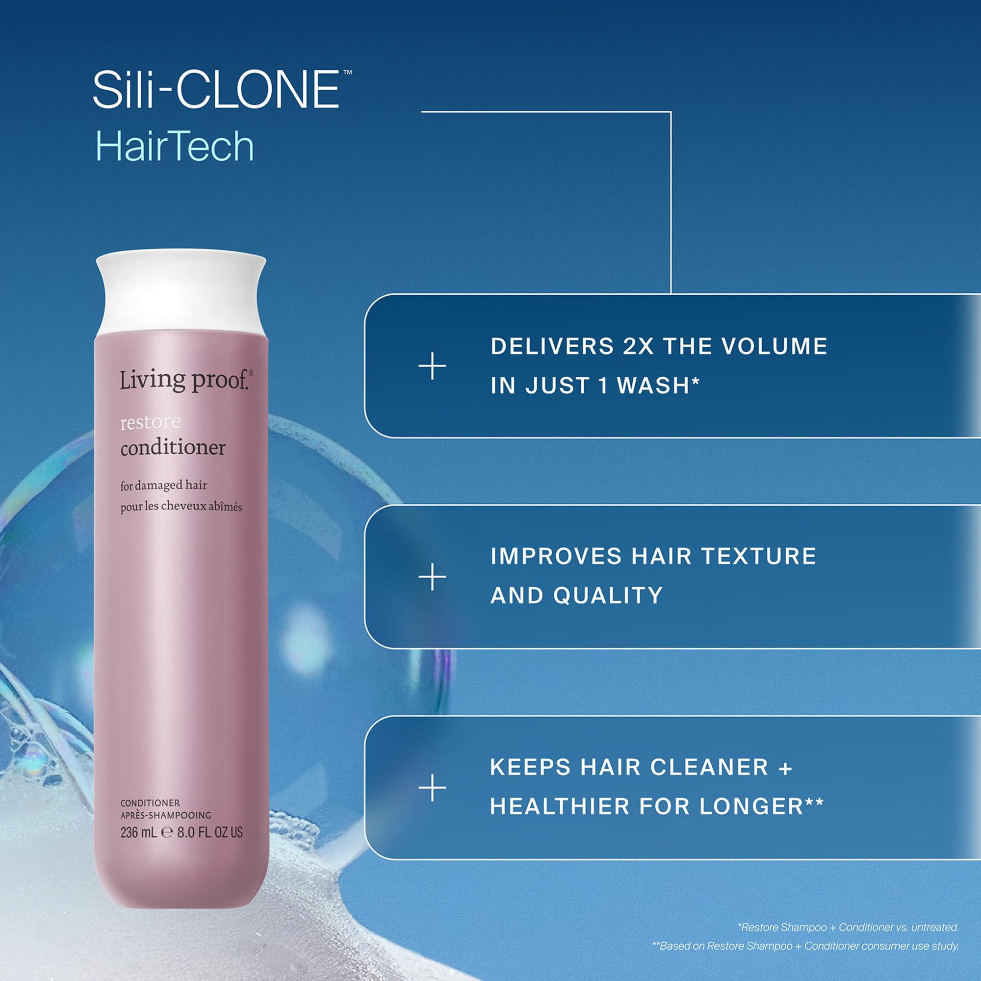 Living Proof Restore Conditioner 60ml – Anti-Haarbruch & Reparatur – Feuchtigkeitsspendend, schützend & sulfatfrei – Für alle Haartypen