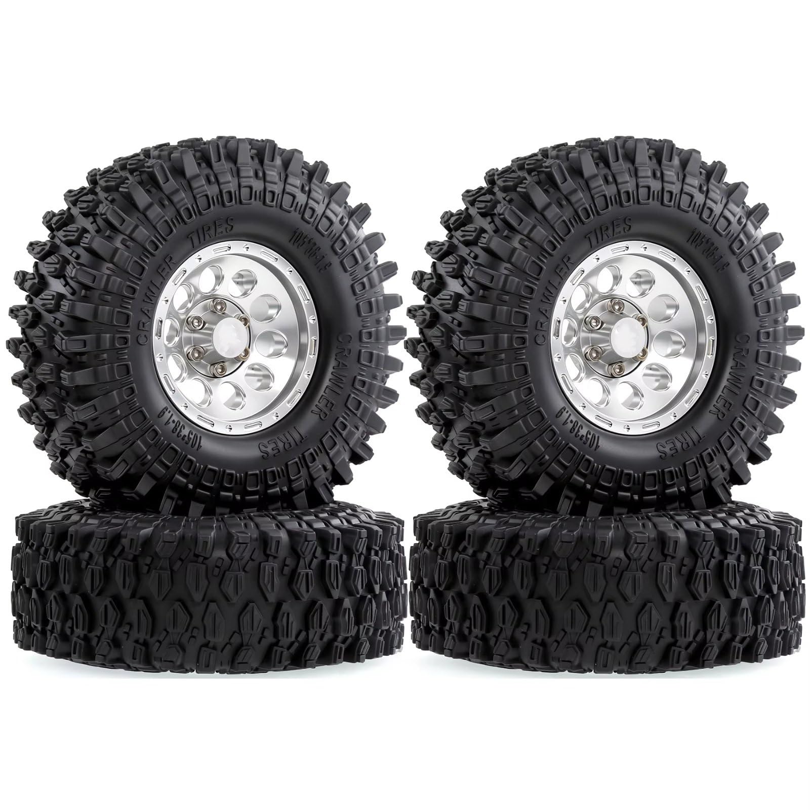 RC Pneumatici Ruote Per Traxxas Per TRX4 Per Axial Per SCX10 II III Per Redcat Gen8 Gen7 1/10 1.9 Ruote Pneumatici Beadlock 108mm 12mm Hex Crawler Aggiornamenti