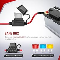 Vista 8 de Barra de luz LED Nilight. arnés de cableado, kit de 12 V, interruptor basculante, láser de 5 pines, interruptor de encendido y apagado impermeable