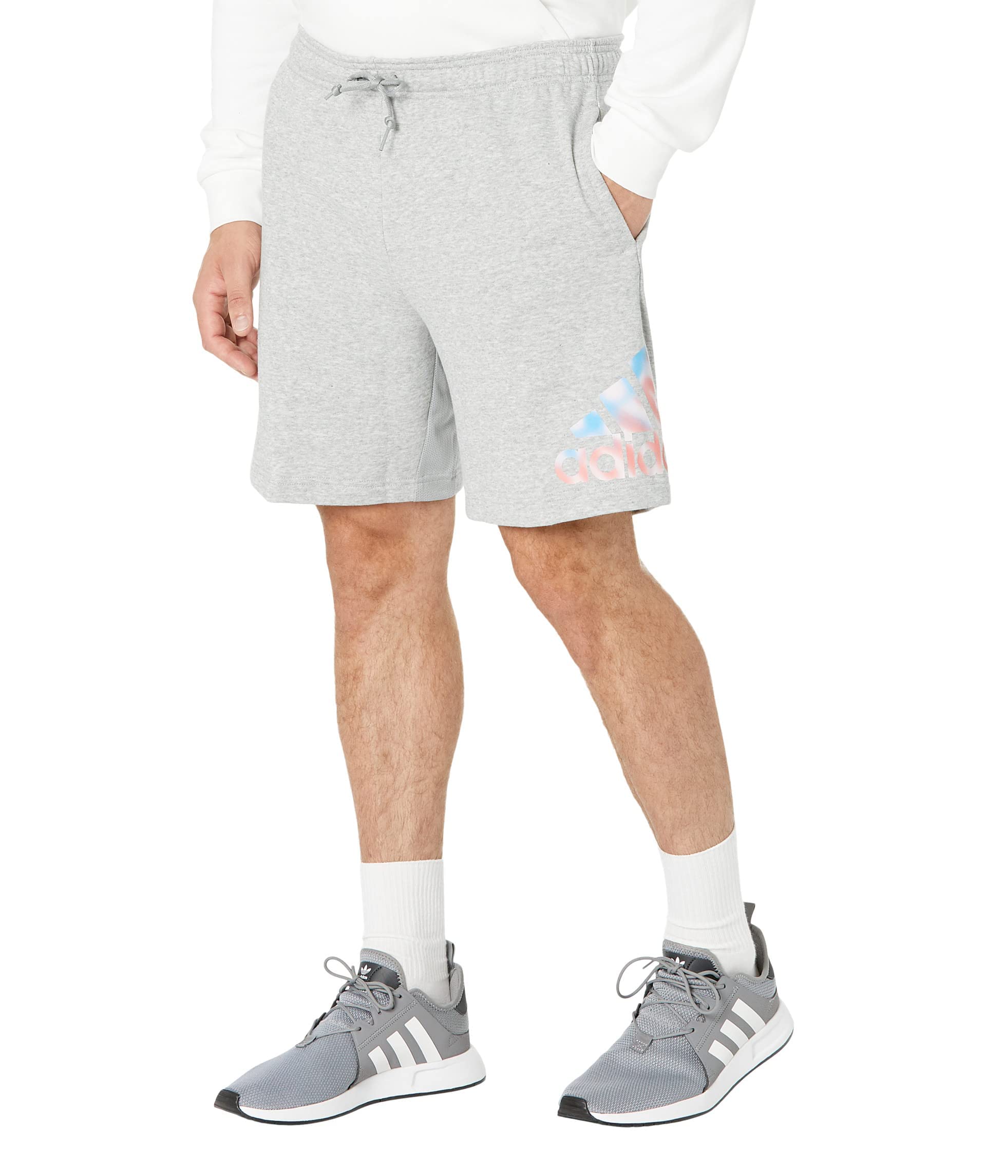 adidas Americana Shorts, mediano, gris, Large