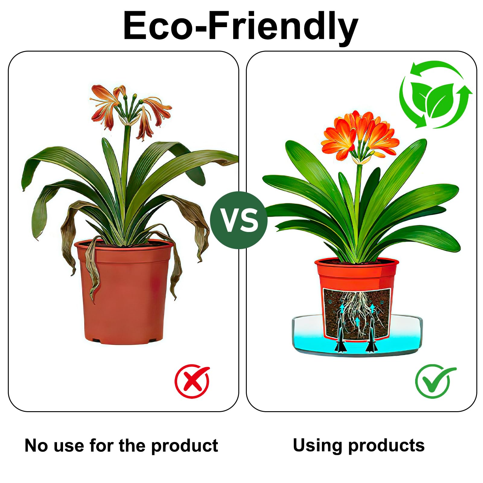 Paquete de 12 picos de riego automático para plantas de interior y exterior, dispositivos automáticos de riego de plantas con cable de absorción, sistema de riego de vacaciones, kit de riego por goteo