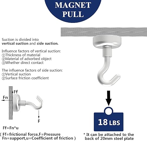 Miniatura 3 de Ganchos magnéticos para refrigerador, accesorios de crucero, súper imanes con neodimio de tierras raras para colgar, hogar, oficina, refrigeradores,