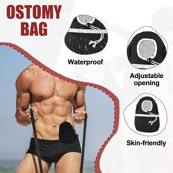 1pcs Ostomy Bag Covers, Ostomy Pouch Cover for Men and Women, Waterproof Colostomy Liners, Ostomy Care Lifestyle Accessories