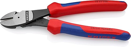 Miniatura 7 de Knipex 09 12 240 Alicates de Lineman's de apalancamiento ultra alto de 9.5 pulgadas con extractor de cinta de pescado y crimpador y pelacables