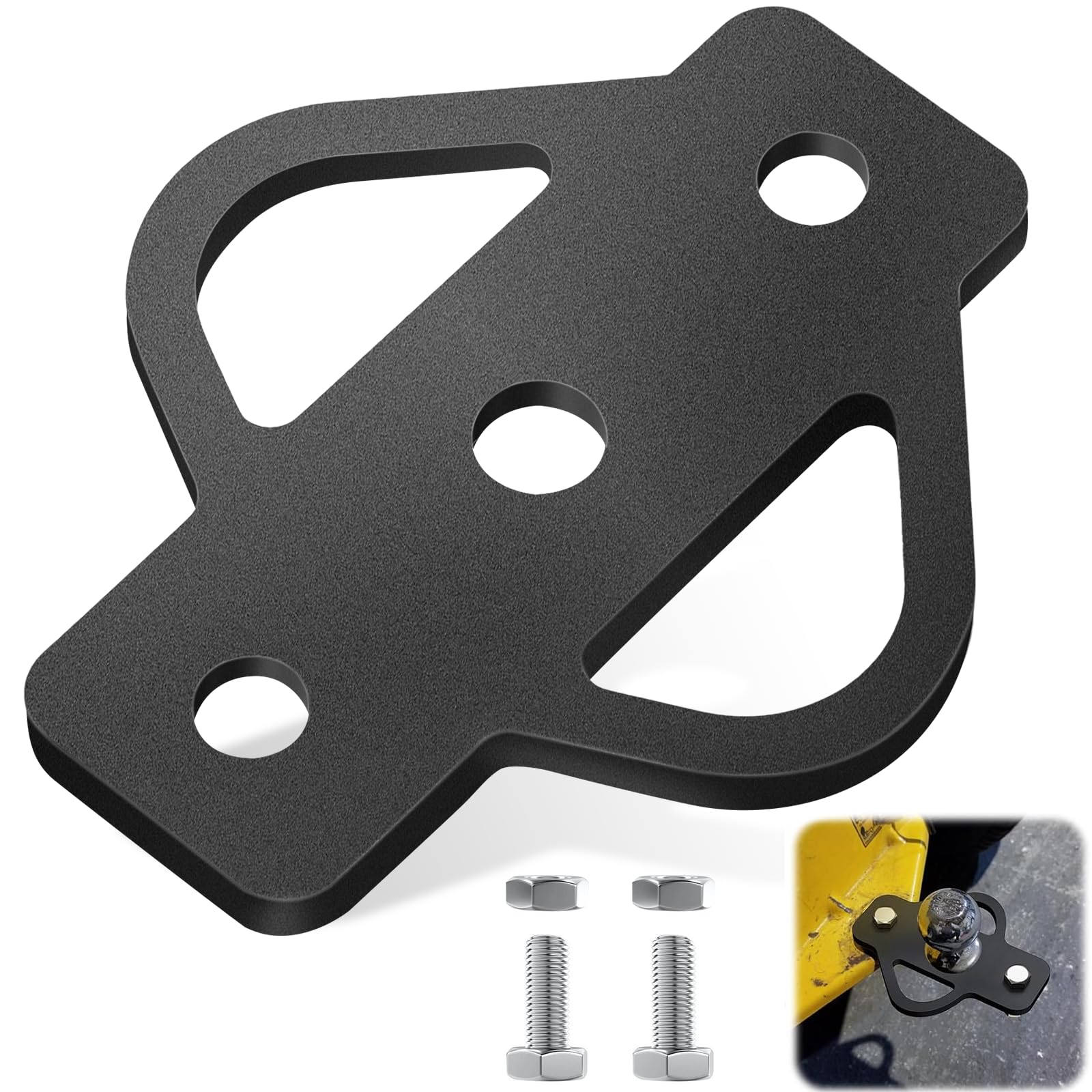 AXGG Universal Anhängerkupplung Rasentraktoren mit Bolzen,Kugelkopf Anhängerkupplung für Rasentraktor,Rasenmäher Zubehör aus Stahl,Robuste Und Langlebige