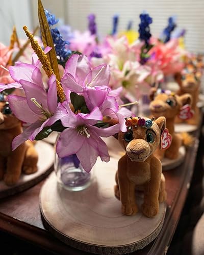 Miniatura 5 de Juego de (10) rebanadas de madera de 9 a 10 pulgadas, centros de mesa de madera para mesas, rebanadas de madera para centros de mesa, rondas de