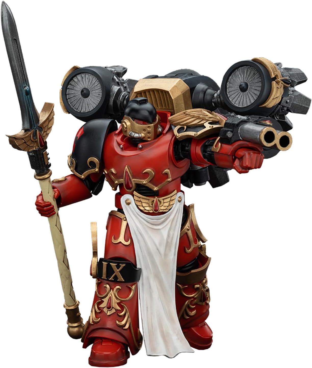 Pipigirl JoyToy Warhammer 40K Genuine License 1:18 Action Figure, Blood Angels Dawnbreaker Cohort Dawnbreaker 2, Space Marine, 4.80IN Collectible Action Figures Kits
