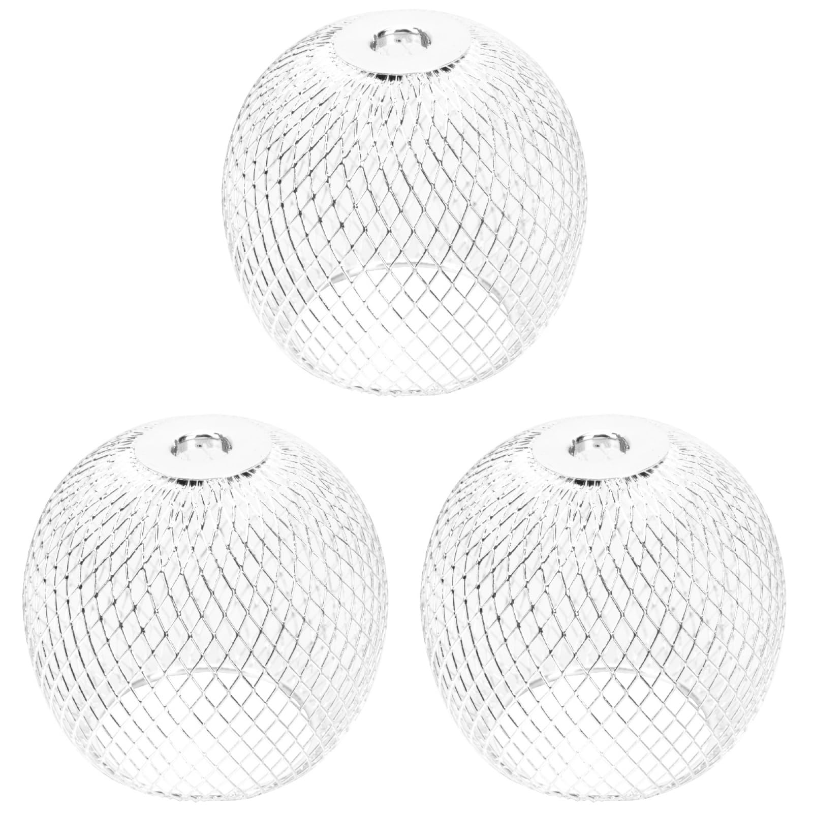 Hemobllo Small Lamp Shades - 3 Pcs Metal Lampshade Ceiling s Pendant Light Hollow-Out Mini s Metal Globe, 2.75 Inch
