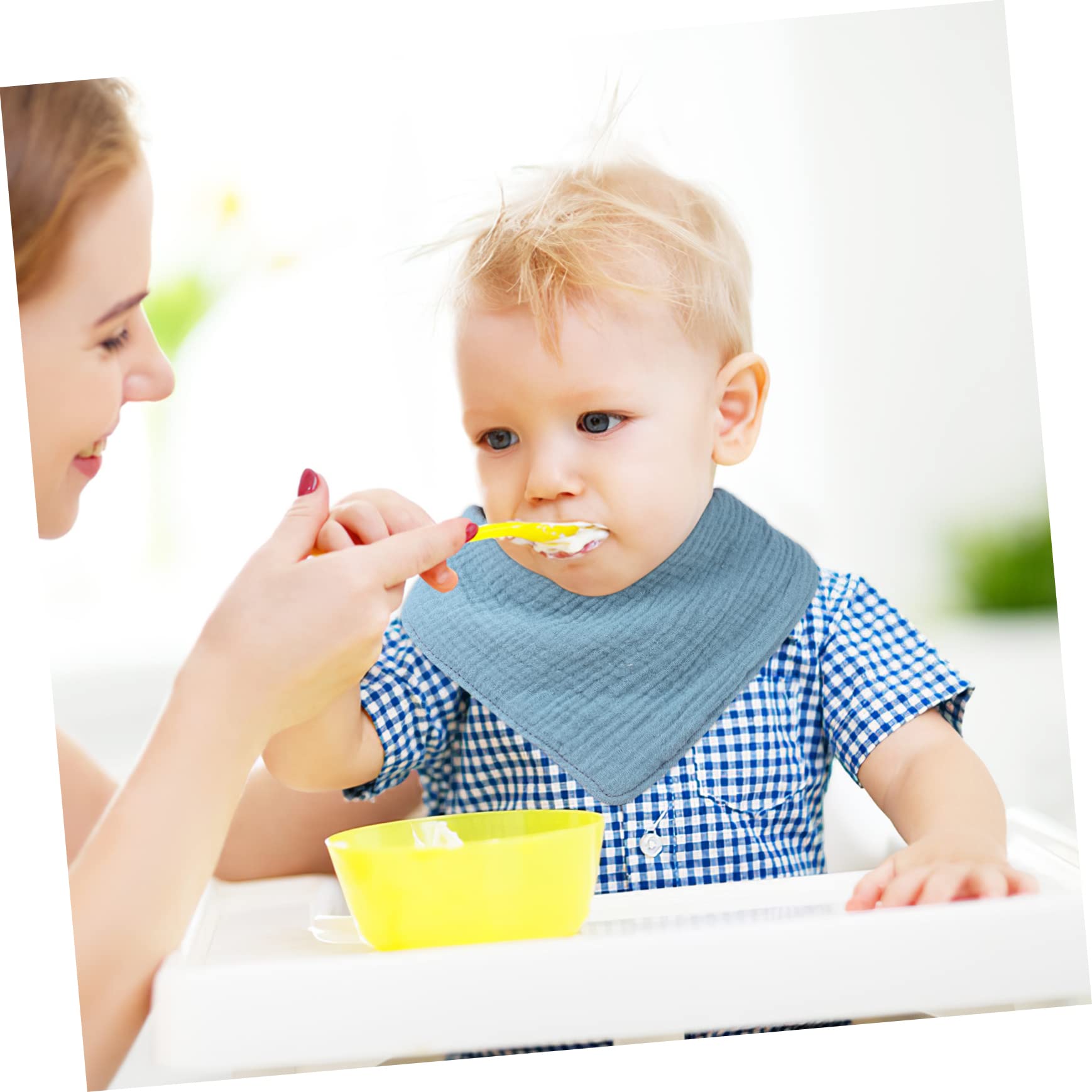 Abaodam 12 Piezas Paño Bebé Babero Para Bebe Baberos Regate Baberos Para La Dentición Del Bebé Muselina Para Cuatro Estaciones Gasa Regatear Recién Nacido
