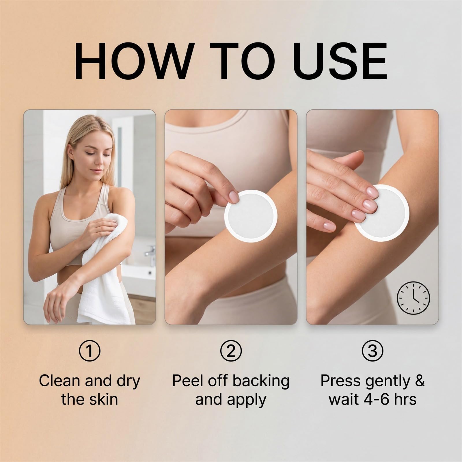 Patch autoabbronzanti a micro aghi Sun Free Glow Tanning Patch Unisex, formula idratante, abbronzatura naturale, uniforme senza tinta, arancione, adatta a tutti i tipi di pelle Sun Free Glow Patch