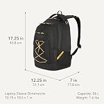 SWISSGEAR Bungee Laptop Backpack Fits up to 13-Inch Laptop, for School, Work, & Travel with Elastic Front Cord, 17-Inch