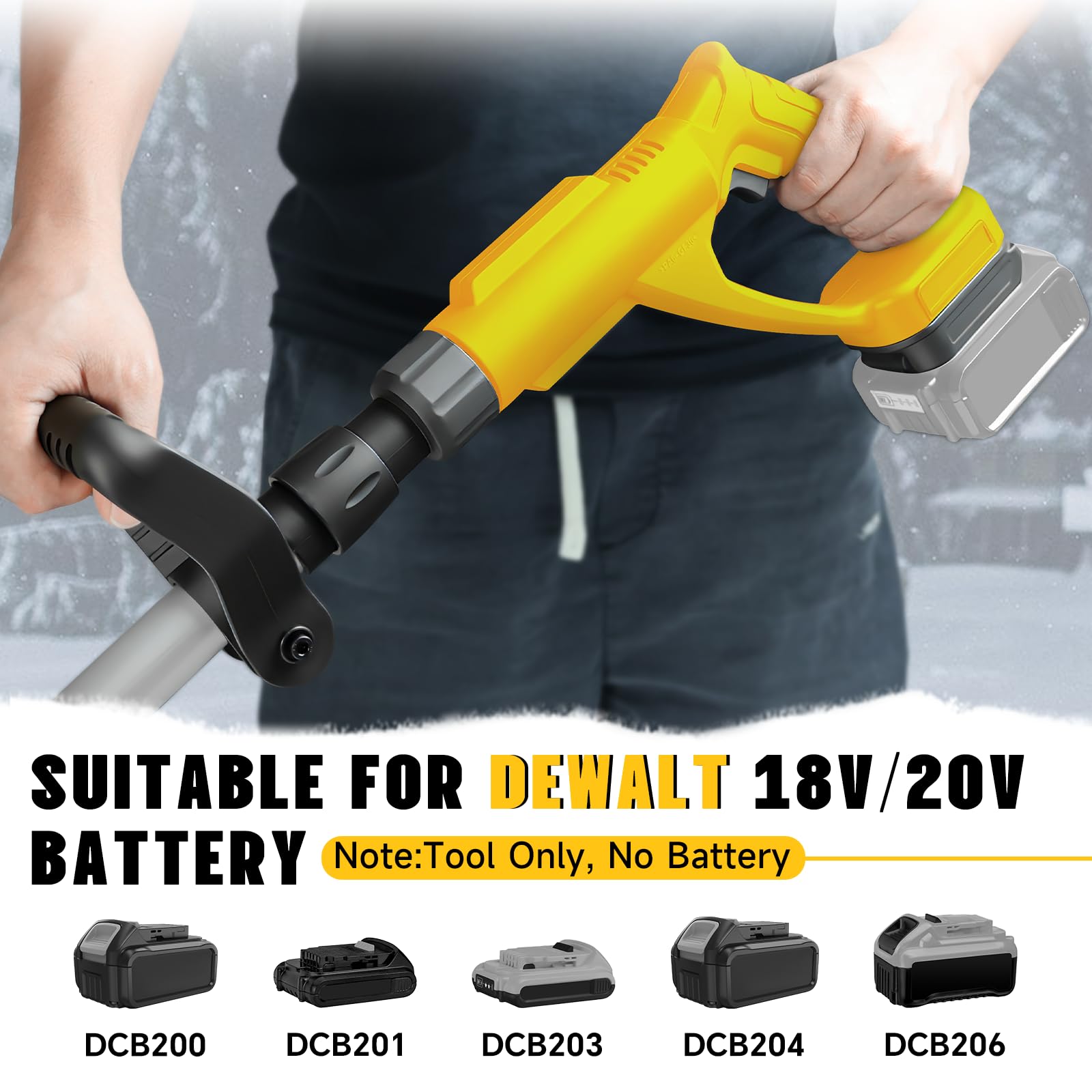 Souffleuse à neige sans fil 20V Max 12,8" large 500W Dewalt compatible