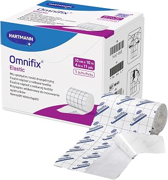 Omnifix Elastic White Dressing Retention Tape with Liner NonSterile 4 Inch X 11 Yard 36 per Case 900603