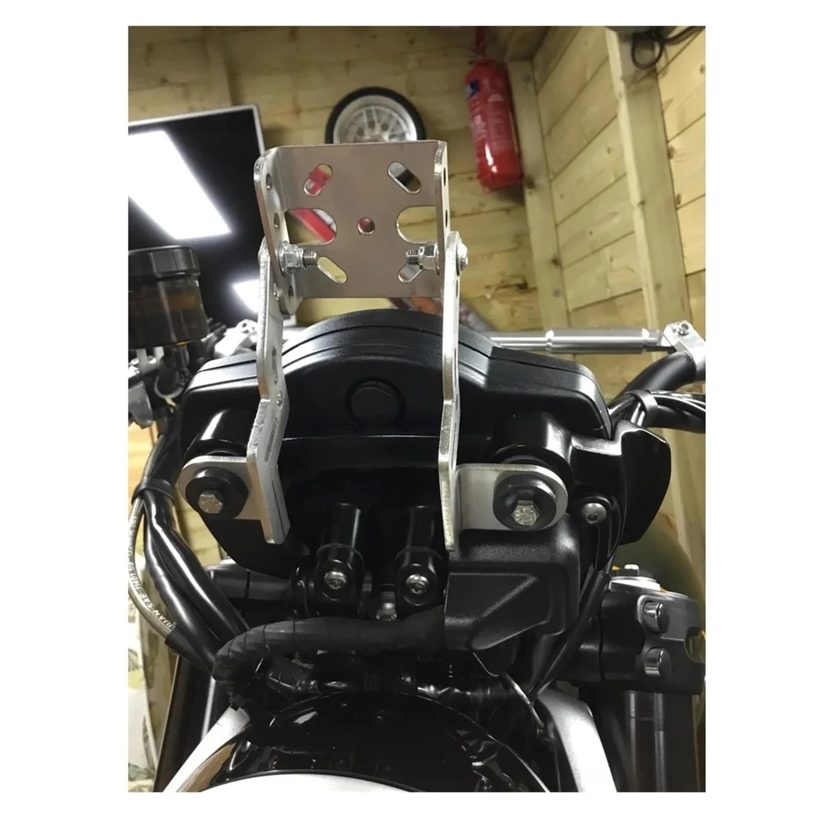 Supporto per Bicicletta Supporto Di Navigazione In Alluminio Per Moto, Supporto GPS Per Telefono Per Scrambler 1200 XE Per Accessori Per Scrambler 1200 XC(2)