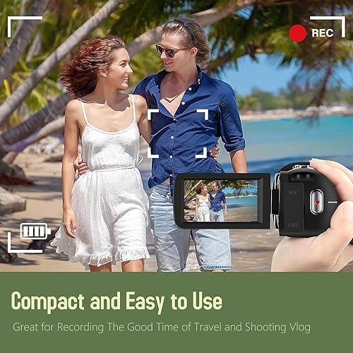 Miniatura 4 de 2.7K videocámara cámara de vídeo 42MP 18X cámara de vídeo digital para YouTube 3.0 '' 270 grados rotación pantalla grabadora de vídeo Vlogging