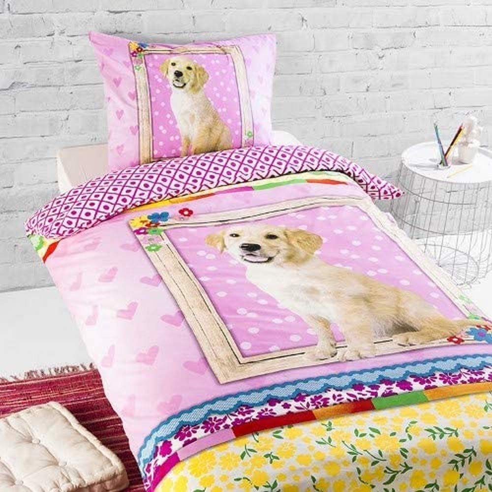 Housse de Couette Coton 140x200 cm Dog Storm Finie la Literie Enfant Irritante