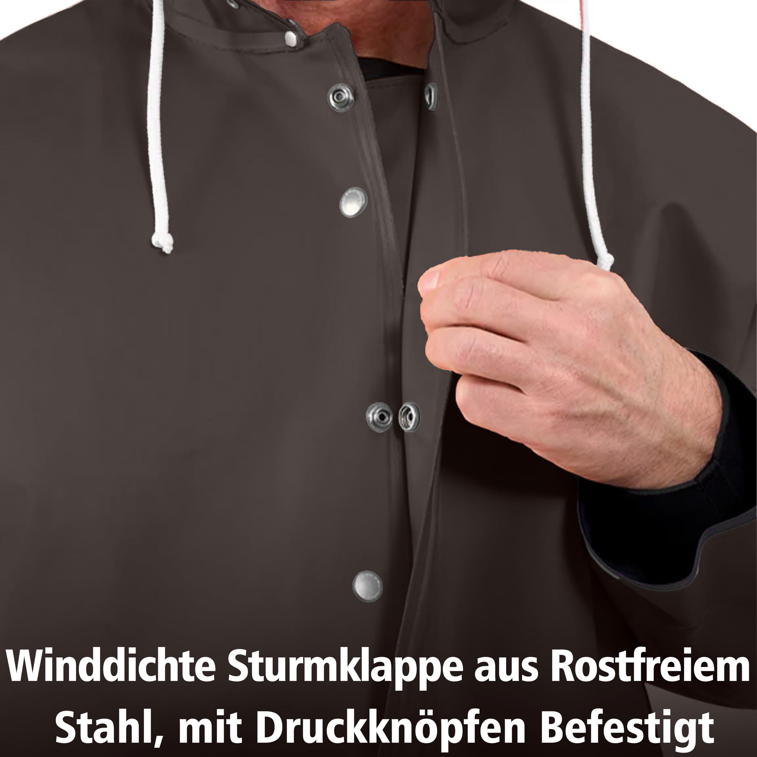 Traje de pesca para hombre, 2 piezas, extremadamente resistente al agua, 18.000 mm, traje de PVC resistente para pesca, offshore y trabajo en húmedo