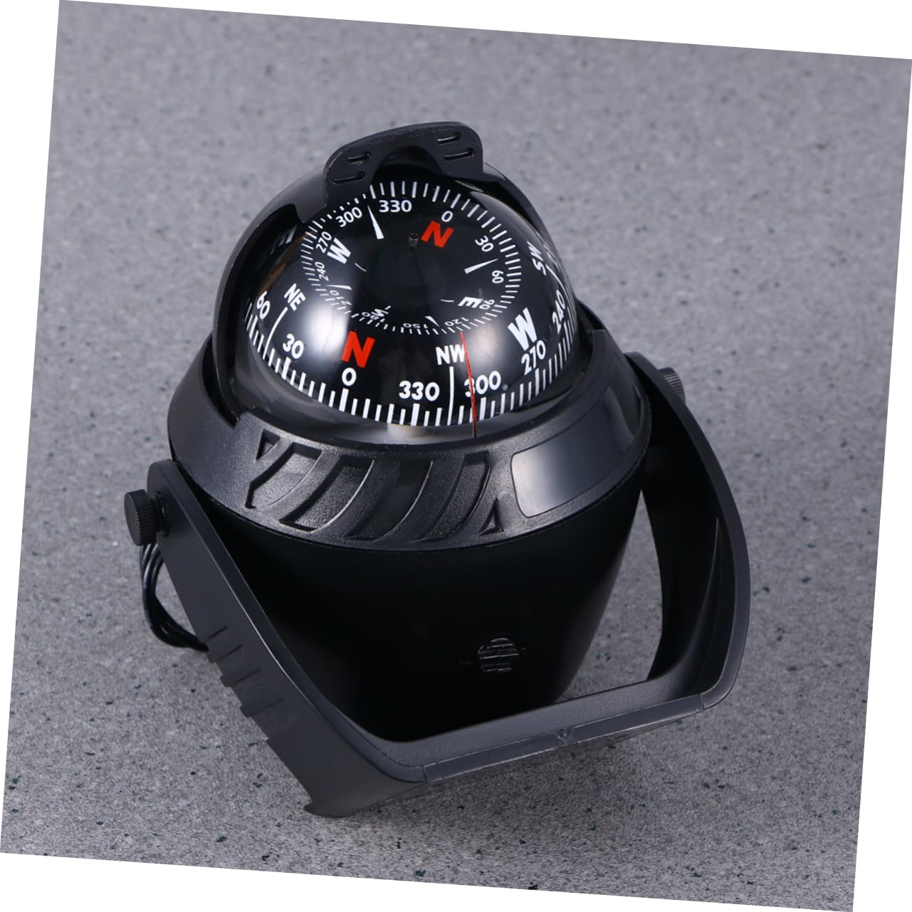 Bussola Elettronica Digitale Marina Illuminata 12v Abs Nera | Montaggio Semplice, Protezione Uv, per Uso Marino, Compatibile Barca e Navigazione
