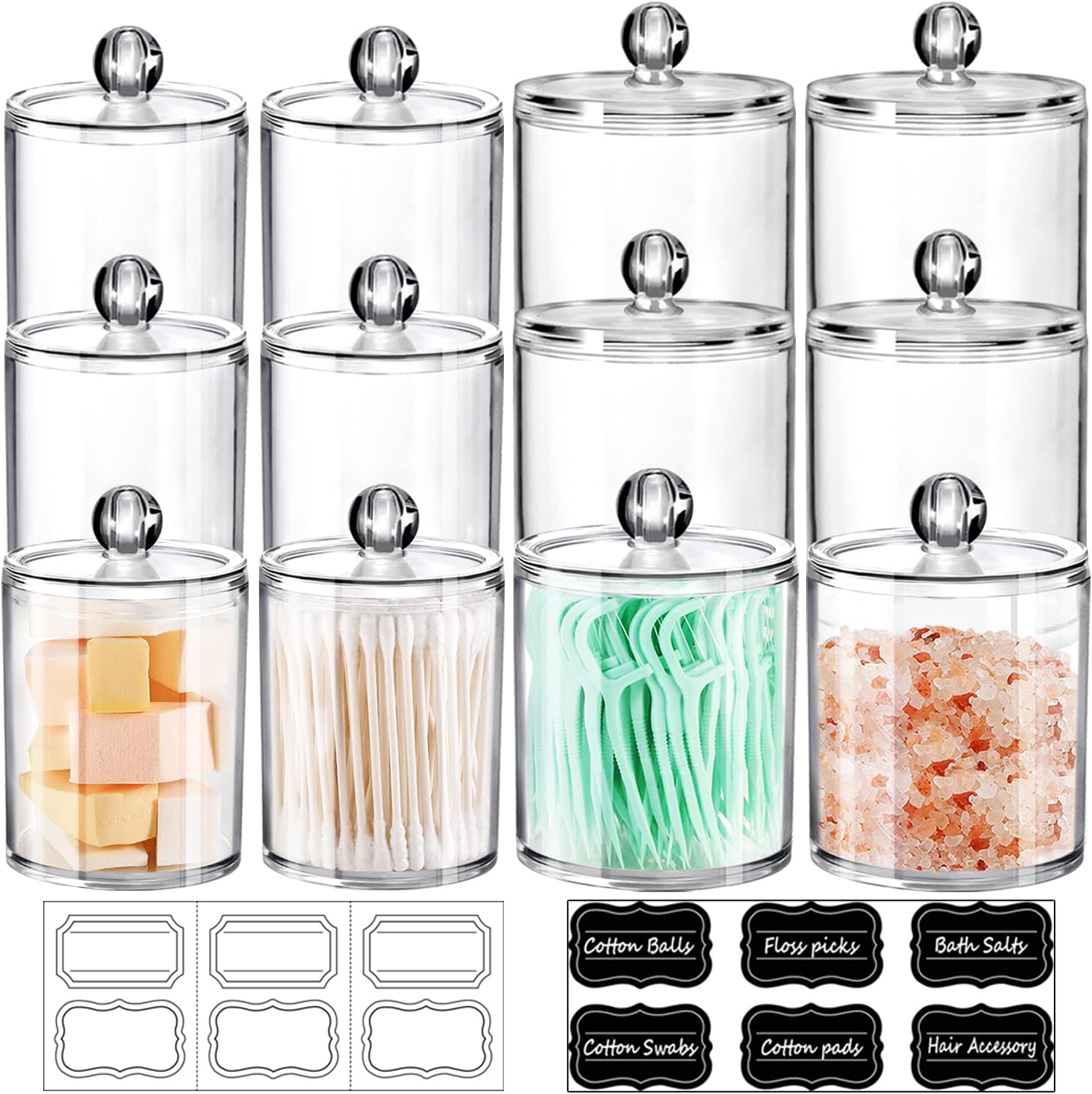 Amazon.com: SheeChung 4 Pack. Plastic Acrylic Bathroom Vanity ...