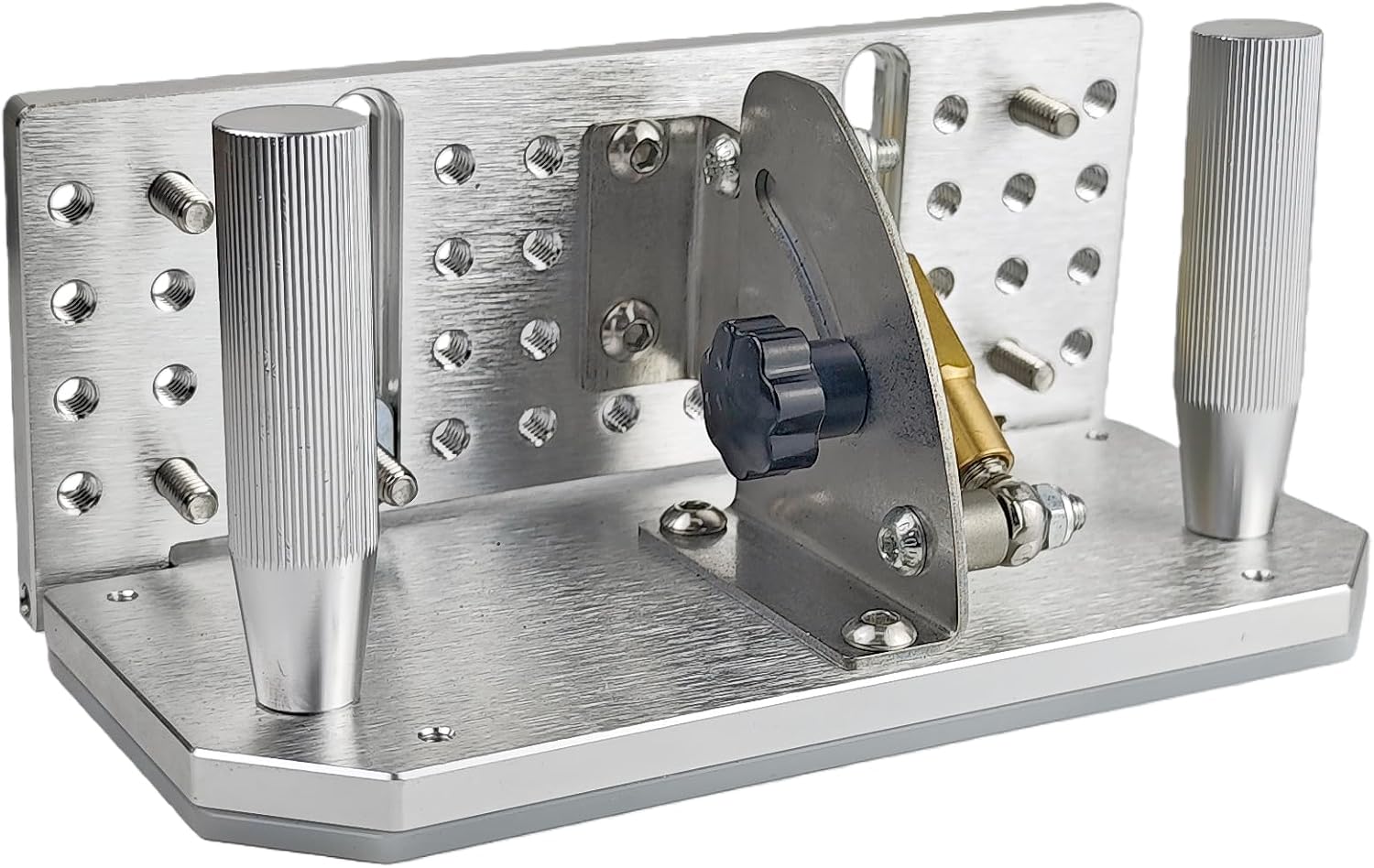 Heavy Duty 7-3/4’’ Belt Grinder Knife Jig, Adjustable Angle -5° to 25° with Dual Press Plates, Knife Making Angle Grind Guide for Belt Sander Machine