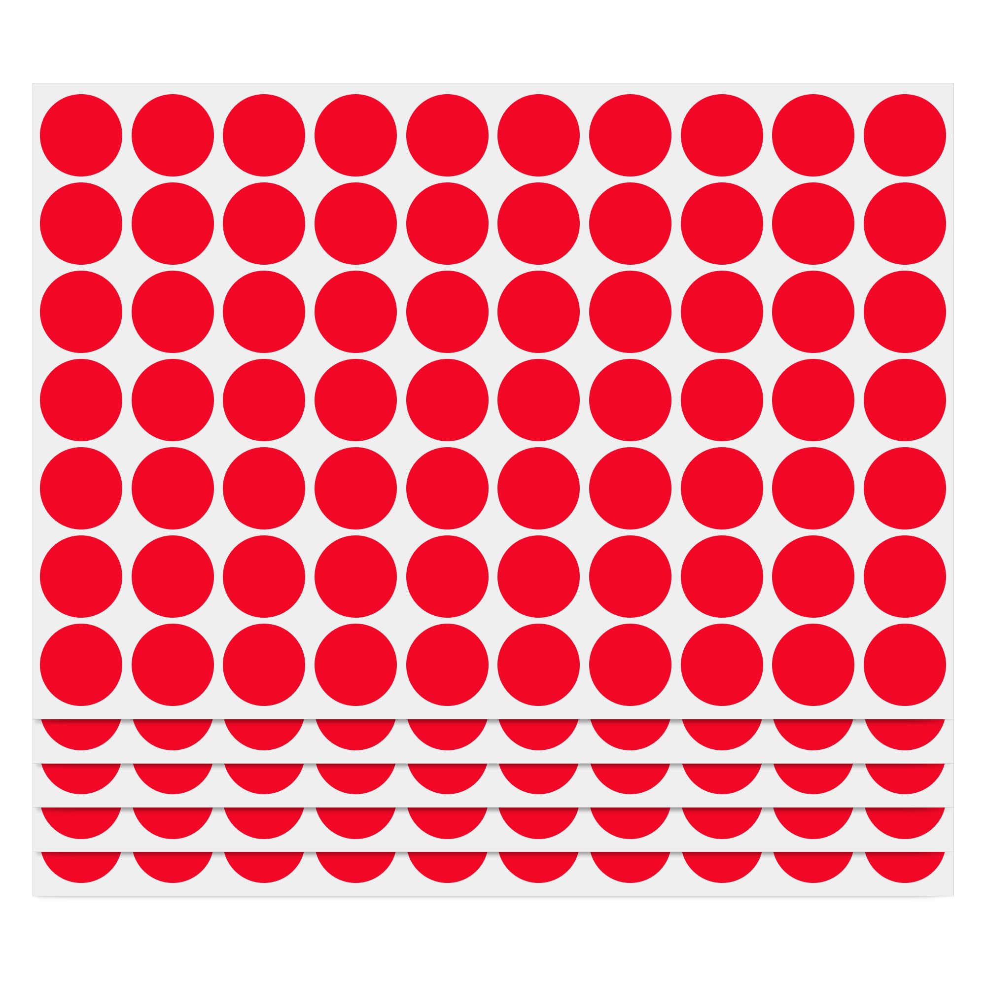PARLAIM 3/4 Inch Coding Circle Sticker Labels,Pack of 1050 Round Color Code Dot Labels Stickers for Home Office Marking,Organizing (Red)