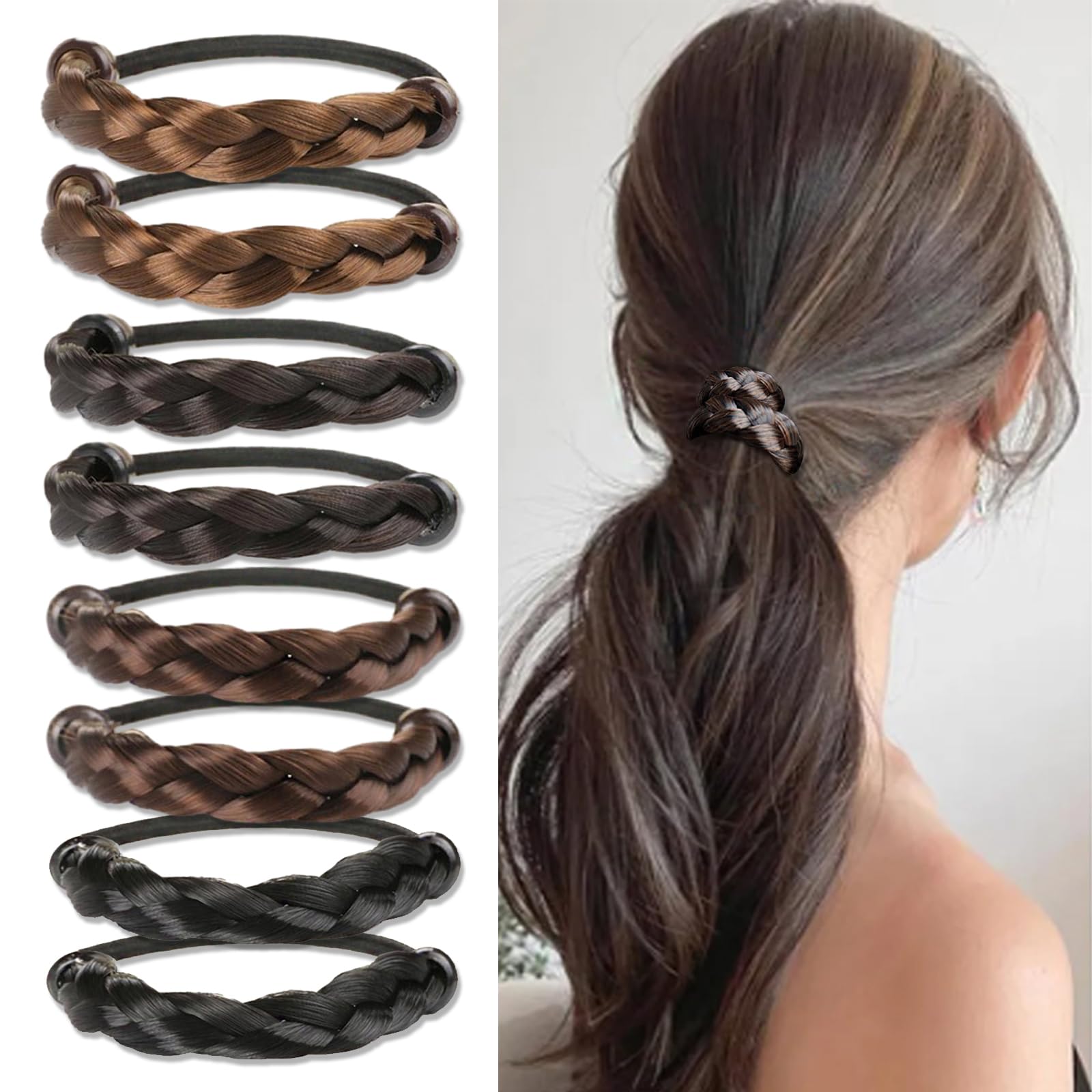 10 pcs Durable Elastic Hair Ties – Mixed Dark Colors Pony Tail Sports Daily Use Amazon.com : Colorful Ponytail Holders Hair Ties for Sports  main image 3