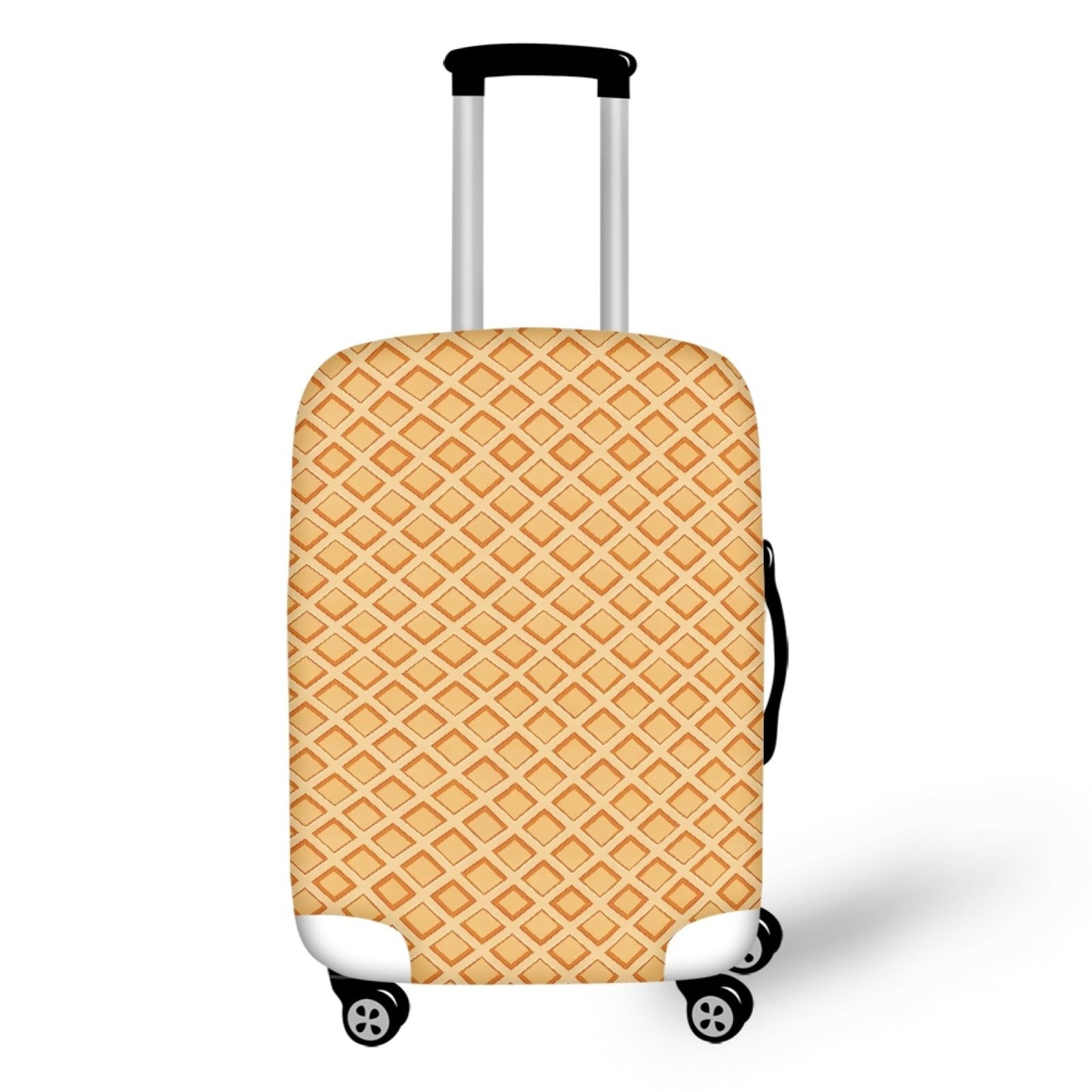 Housse valise protection L extensible et lavable motif géométrique