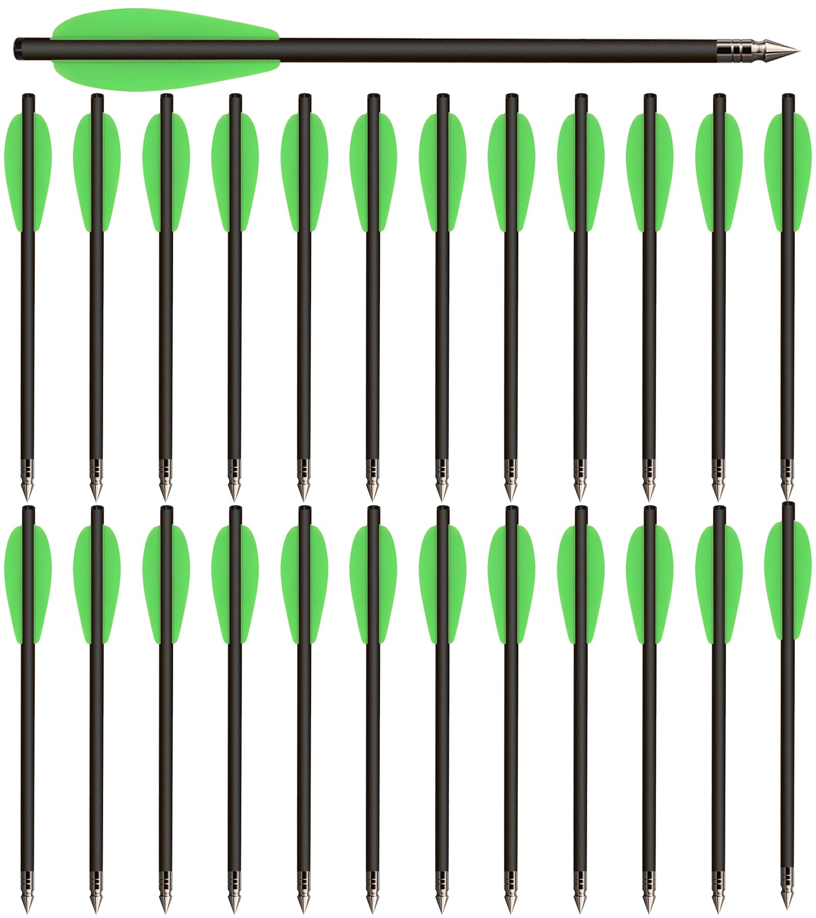 6.3" Pistol Crossbow Bolts,Carbon Crossbow Arrows,Mini Crossbow Bolts Arrows for 50-80lbs Pistol Crossbow Precision Target,Great for Practicing Shooting Target,Small Hunting