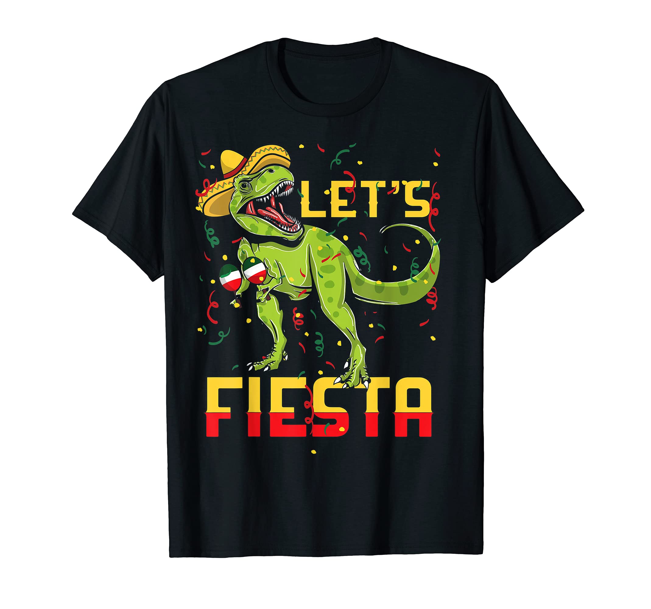 T Rex Cinco De Mayo Shirt Lets Fiesta Tyrannosaurus Dinosaur