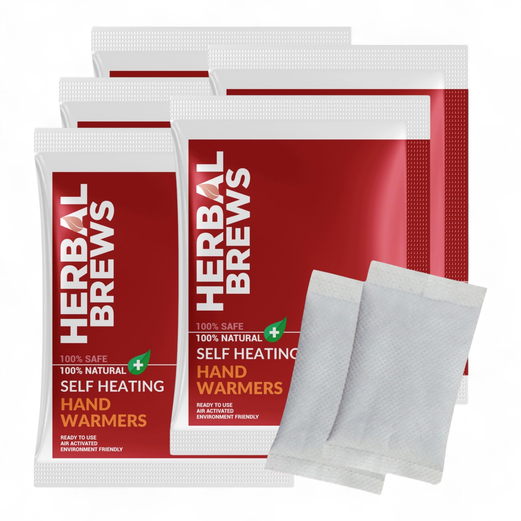 Hand warmers Heat Pouch - Self Heating Warmer - Hand Warmer Pouch, Long Lasting Natural Safe and Odorless Single Use Air Activated Heat Packs for Hands, Up to 10 Hours of Heat - 5 Pairs