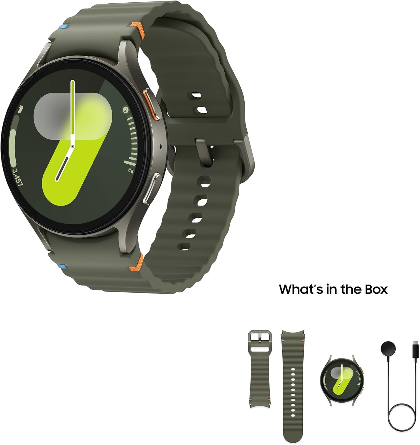 Samsung Galaxy Watch 7 | 44mm | AI Smartwatch w/ 1.5" AMOLED, Wear OS 5, LTE, Wi-Fi, Bluetooth, Heart Rate, Sleep Apnea & GPS Fitness Tracker | International Model L315 | w/Fast Charger, Intl Green
