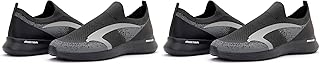 Mintra Women's CAI Slip On Black x Light Grey, 36.5 EU (Pack of 2)